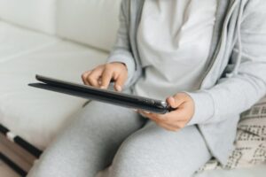 vouw zit met ipad